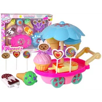 LEAN TOYS Saldumynų parduotuvės vaidmenų žaidimo rinkinys