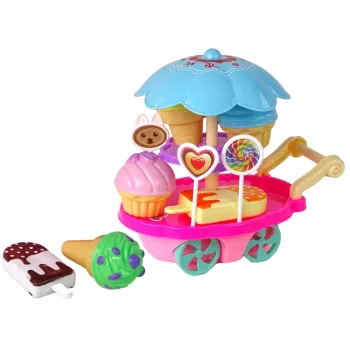 LEAN TOYS Saldumynų parduotuvės vaidmenų žaidimo rinkinys