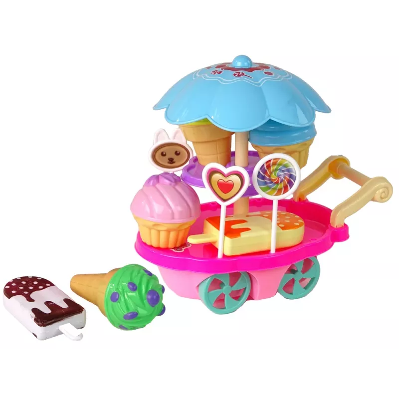 LEAN TOYS Saldumynų parduotuvės vaidmenų žaidimo rinkinys