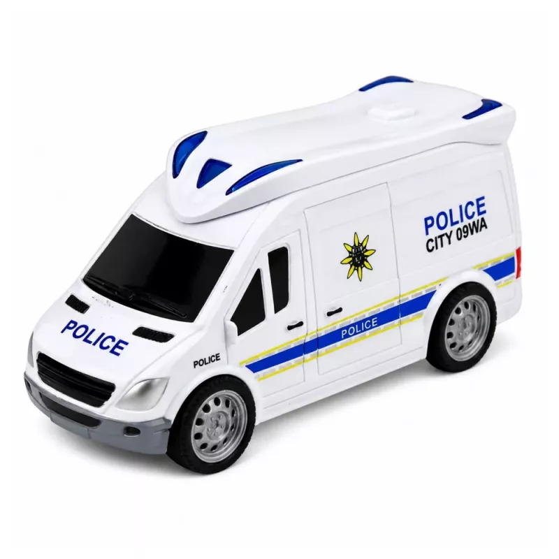 LEAN TOYS policijos nuovados garažas su 2 automobiliais, sraigtasparniu, racija, šviesomis ir garsais | 31588