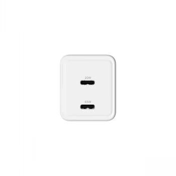 GRATEQ OLOS 65W GaN dviejų USB-C PD PPS sieninis įkroviklis