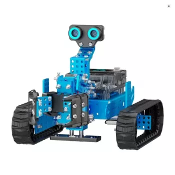 xTool mBot2 Rover robotų rinkinys | CyberPi ESP32-WROOM-32E | STEM programavimo robotas su jutikliais, Wi-Fi, Bluetooth 5.0, Python ir mBlock | Nuo 8 metų