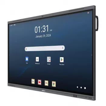 Dahua DHI-LPH65-MC480-U 65 inch 4K interaktyvus jutiklinis ekranas su Android 13, EDLA sertifikuotas, 40 taškų IR jutiklis, 48MP kamera, 8 masyvų mikrofonas, Wi-Fi 6, 8GB RAM, 128GB talpa