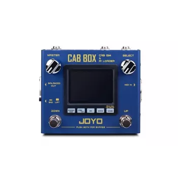 JOYO R-08 Cab Box IR kabineto simuliatoriaus pedalas su 40 gamykliniais IR, 11 mikrofonų modeliais, 4 galios stiprintuvo simuliacijomis, 3 juostų EQ, XLR DI, ausinių išvestimi