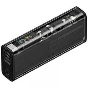SHARGE Shargeek 140 nešiojamas įkroviklis, 20.000mAh, 140W, USB-C, USB-A - juodas