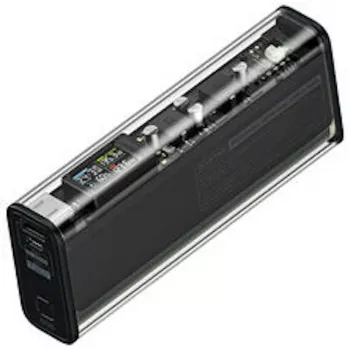 SHARGE Shargeek 140 nešiojamas įkroviklis, 20.000mAh, 140W, USB-C, USB-A - juodas