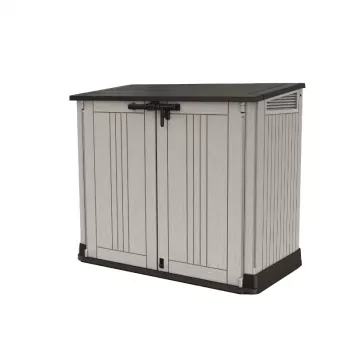 KETER SODŲ IR BALKONŲ DĖŽĖ MIDI PILKA-JUODA 132x71.5x113.5cm