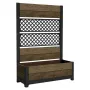 KETER Deco Tulip 110L 2-Rhombus riešuto spalvos tinklinė gėlių vazonas