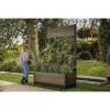KETER Deco Tulip 110L 2-Rhombus riešuto spalvos tinklinė gėlių vazonas