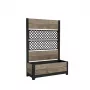 KETER Deco Tulip 110L 2-Rhombus Mesh gėlių vazonas, uosio medienos atspalvio