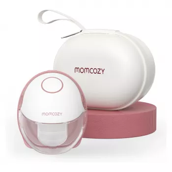 Momcozy - M6 Laisvų rankų pieno siurblys - Raudonas