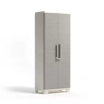 KETER Linear Wood aukšta spinta 68x39x173cm šv. smėlio/šv. pilka