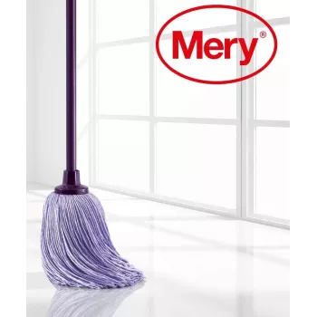 MERY Keičiamas šepetėlio antgalis iš mikropluošto La Original 22cm 168gr su šepetėlio kotu 140cm