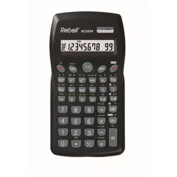 REBELL RE-SC2030 BX mokslinis skaičiuotuvas, 240 funkcijų, 2 eilučių LCD, juodas