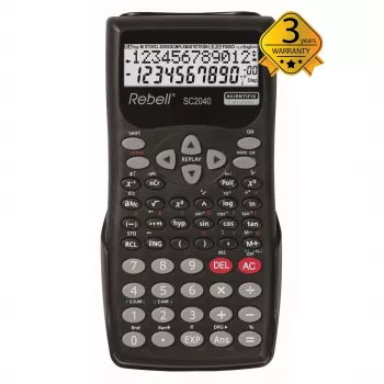 REBELL RE-SC2040 BX mokslinis skaičiuotuvas, 240 funkcijų, 2 eilučių LCD, juodas