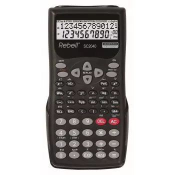 REBELL RE-SC2040 BX mokslinis skaičiuotuvas, 240 funkcijų, 2 eilučių LCD, juodas