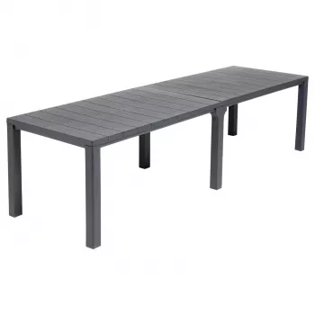 KETER Sodo stalas Julie Double Table (2 konfigūracijos) pilkas