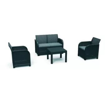 KETER sodo baldų rinkinys Rosalie Set su stalu Classic grey