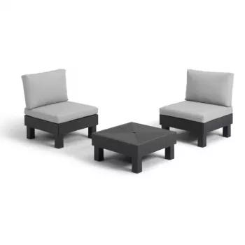 KETER sodo baldų rinkinys Elements Balcony Set pilkas/šviesiai pilkas