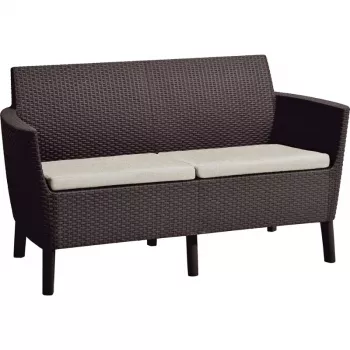 KETER Salemo 2 vietų sofa ruda