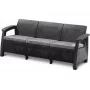 KETER Corfu Love Seat Max triguba sodo sofa pilka