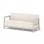 KETER Sodo sofa trivietė Scandi Linea 3 vietų sofa akmenų pilka/šviesiai smėlio spalvos