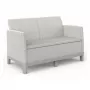 KETER Sodo sofa dvivietė Scandi Form 2 vietų sofa akmenų pilka/šviesiai smėlio spalvos
