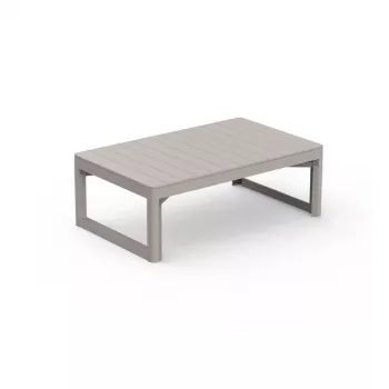 KETER Sodo stalas Lyon Table Rezolith (2 konfigūracijos) smėlio spalvos