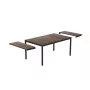 KETER Sodo stalas prailginamas Deco Porto Nova Prailginamas 200-280 cm, riešuto/ juodas