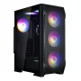 Zalman N7 PLUS V2 ATX Mid Tower kompiuterio korpusas, 7 x 120mm ARGB ventiliatoriai, grūdintas stiklas, juodas