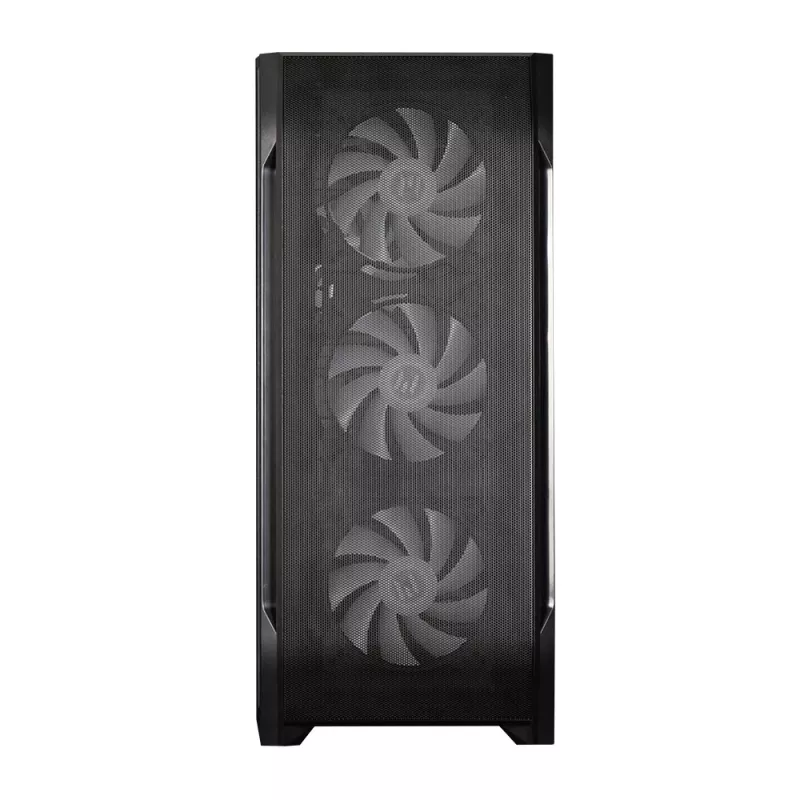 Zalman N7 PLUS V2 ATX Mid Tower kompiuterio korpusas, 7 x 120mm ARGB ventiliatoriai, grūdintas stiklas, juodas