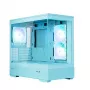 Zalman P30 V2, mATX Mini Tower kompiuterio korpusas, 3 x 120mm ARGB ventiliatoriai, mėtų spalvos