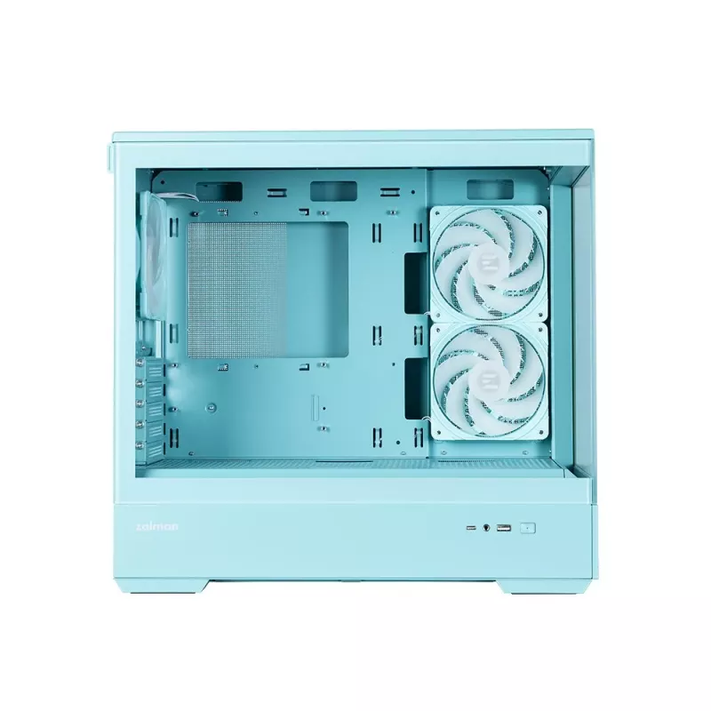 Zalman P30 V2, mATX Mini Tower kompiuterio korpusas, 3 x 120mm ARGB ventiliatoriai, mėtų spalvos