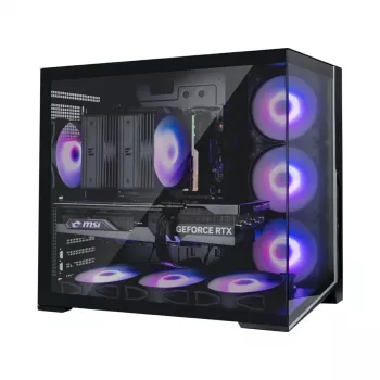Zalman D40, ATX vidutinio bokšto kompiuterio korpusas, 7 x 120mm ARGB ventiliatoriai, juodas