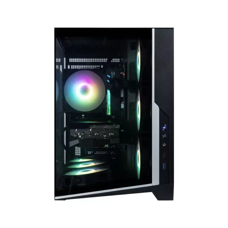 Zalman D40, ATX vidutinio bokšto kompiuterio korpusas, 7 x 120mm ARGB ventiliatoriai, juodas