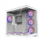 Zalman D40 baltas ATX vidutinio bokšto korpusas su 7 ARGB ventiliatoriais ir grūdintu stiklu