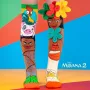 MADMIA Vaikiškos Kojinės Iki Kelių Skarpetės Vaiana Moana 2 Gėlės 3D Maui Disney / Md026