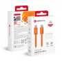 Forcell Kabelis USB C į USB C Forcell F-Energy QC4.0 PD 5A 100W Cafule Spalva 1,2 m ACYH23 oranžinė