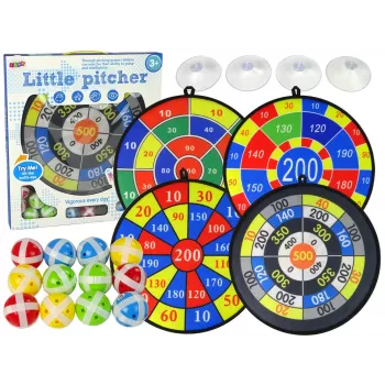 LEAN TOYS Žaidimų rinkinys Smiginio 36 cm Skydas Kamuoliukai ant Velcro