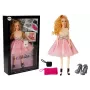 LEAN TOYS Modelis lėlė, šviesiaplaukė 28 cm, rankinė, aukštakulniai