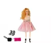LEAN TOYS Modelis lėlė, šviesiaplaukė 28 cm, rankinė, aukštakulniai