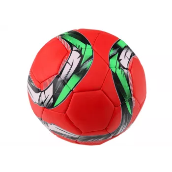 LEAN TOYS raudonas didelis futbolo kamuolys 24 cm 5 dydis