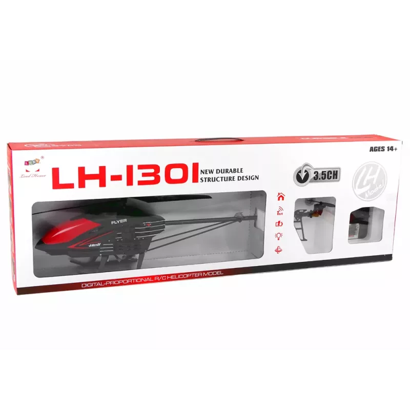 LEAN TOYS LH-1301 2.4G nuotolinio valdymo sraigtasparnis juodas