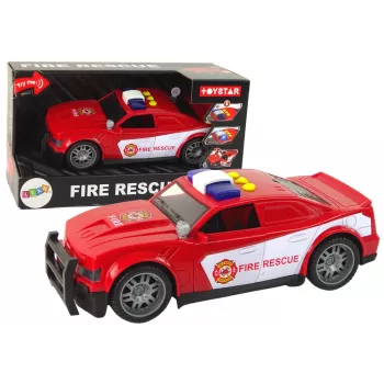 LEAN TOYS Automobilis Gaisrinė 1:14 Šviesos Garsai Raudona