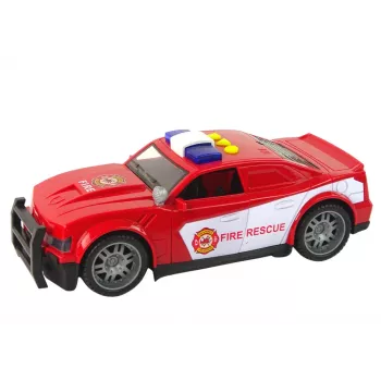 LEAN TOYS Automobilis Gaisrinė 1:14 Šviesos Garsai Raudona