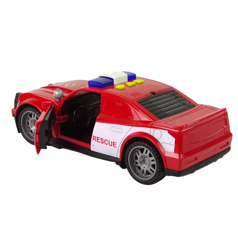 LEAN TOYS Automobilis Gaisrinė 1:14 Šviesos Garsai Raudona