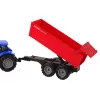 LEAN TOYS Traktorius su priekaba, žemės ūkio transporto priemonė, ūkis, mėlyna