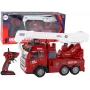 LEAN TOYS Ugniagesių departamentas su kranu, nuotolinio valdymo modelis