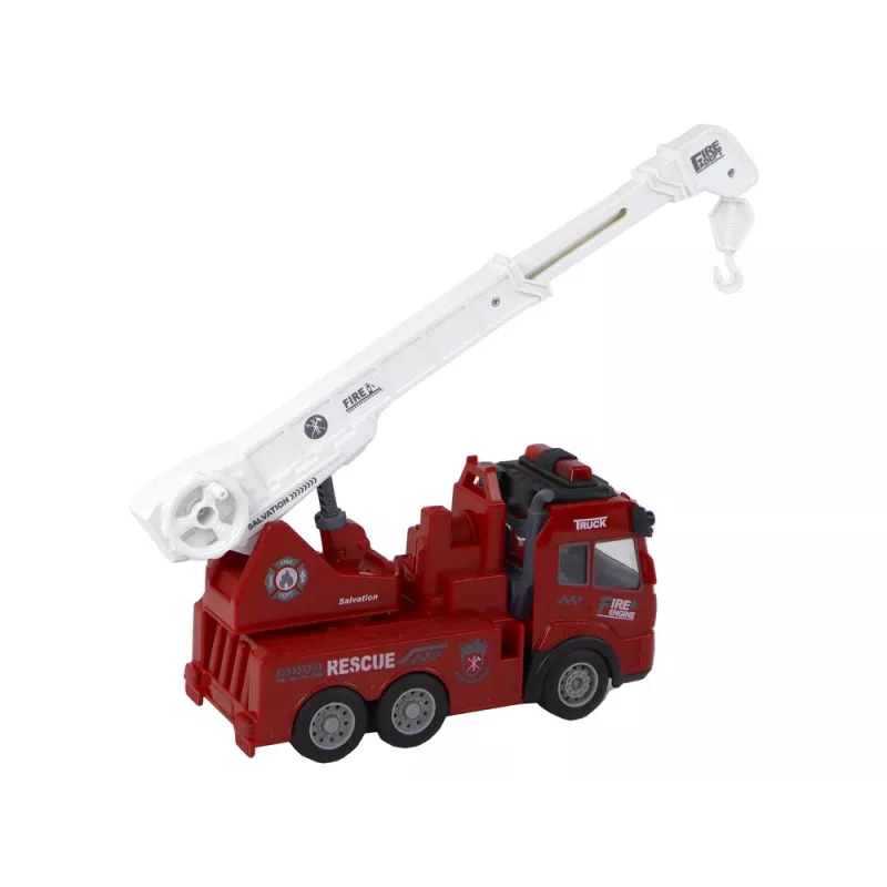 LEAN TOYS Ugniagesių departamentas su kranu, nuotolinio valdymo modelis