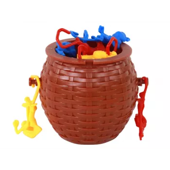 LEAN TOYS Beždžionių krepšys Krentančių beždžionių arkadinis žaidimas